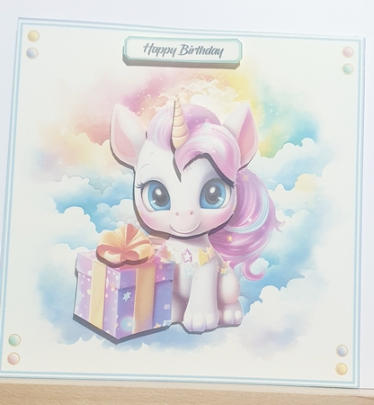 Birthday Unicorn by rebecca  Weates