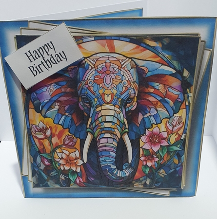 Gorgeous Stained Glass Animals 3 Multi Topper Kit by rebecca  Weates