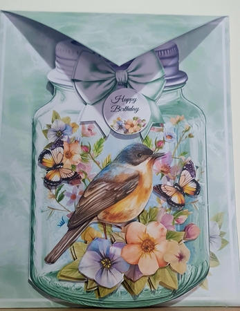 Spring Mason Jar 02 Shaped Mini Page Kit by rebecca  Weates