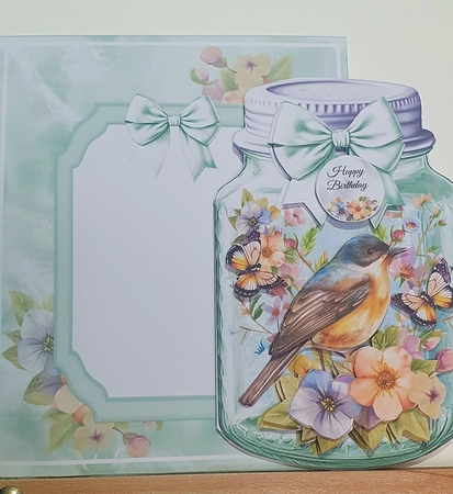 Spring Mason Jar 02 Shaped Mini Page Kit by rebecca  Weates