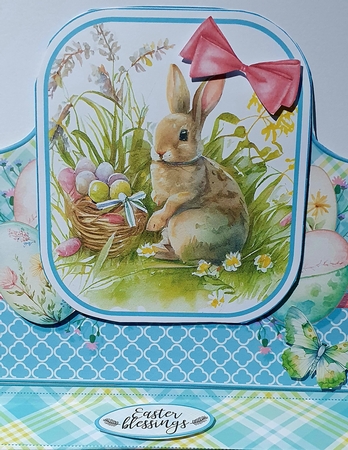 Easter Rabbit 4 Topper Tent Card Kit by rebecca  Weates