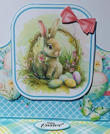 Easter Rabbit 4 Topper Tent Card Kit by rebecca  Weates