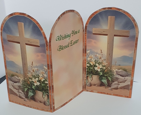 Blessed Easter Z-Fold Quick Card by rebecca  Weates