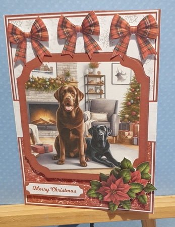 CHRISTMAS LABRADORS by rebecca  Weates