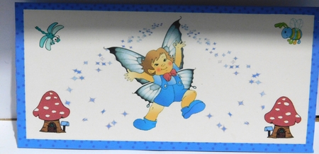 Money Wallet - Tooth Fairy (blue) by rebecca  Weates