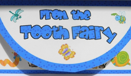 Money Wallet - Tooth Fairy (blue) by rebecca  Weates