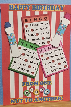 Bingo Nut Birthday Card by rebecca  Weates