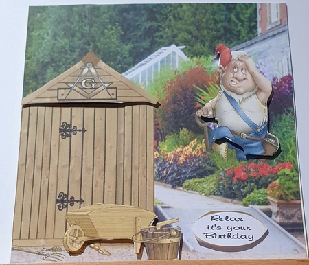 Masonic Shed Gardener by rebecca  Weates