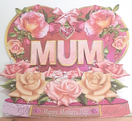 A Card for Mum - Mothers Day Shaped Card Mini Kit by rebecca  Weates