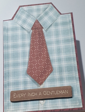 Cut and Fold Male Card Shirt by rebecca  Weates