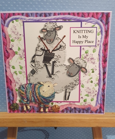 Knitting Is My Happy Place by rebecca  Weates