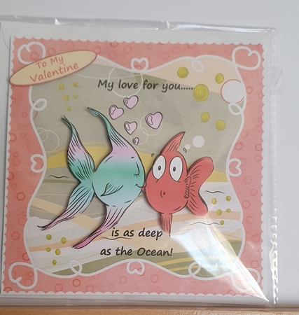 Love Bubbles Romantic/Anniversary Decoupage Topper by rebecca  Weates