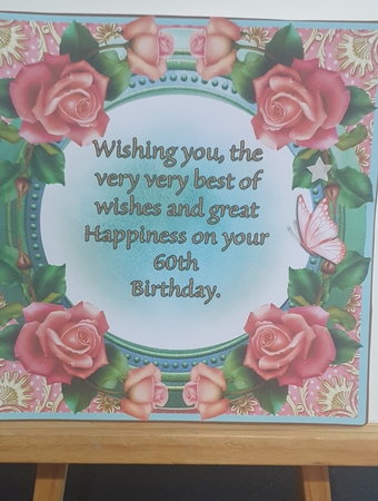 Mini Kit - 60th Birthday Wishes - Roses by rebecca  Weates