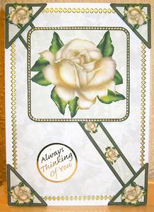 Blue and Gold Rose Toppers by Rebecca Brindley