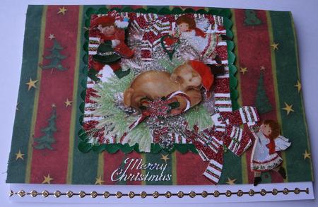Christmas Morning Surprise Topper & Decoupage by Redonda Haddock
