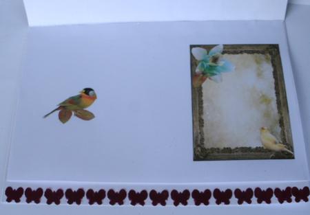 Country Birds Framed Insert & Blank by Redonda Haddock
