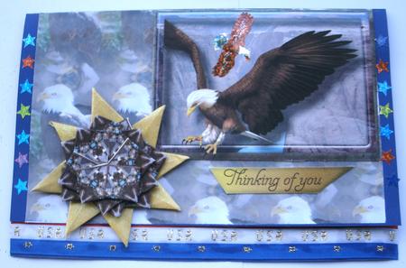 Bald Eagle Background by Redonda Haddock