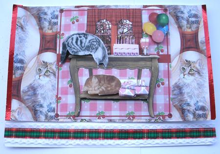 Cat Background by Redonda Haddock