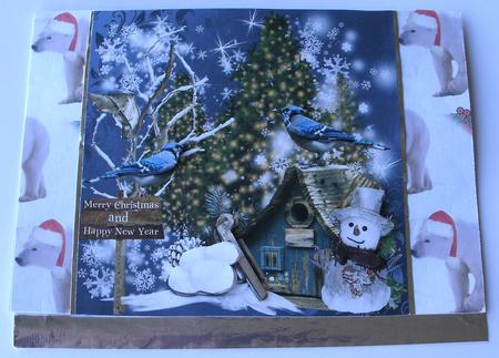 Rustic Winter Wonderland Topper & Decoupage by Redonda Haddock
