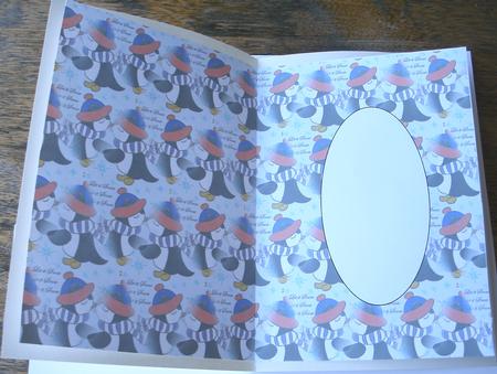 Christmas Penguin Insert by Redonda Haddock