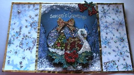 Winter Swan 6x8 Card Front by Redonda Haddock