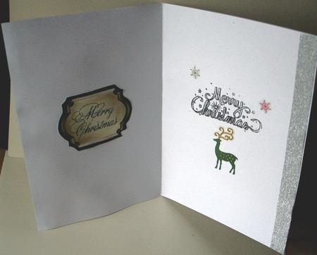 Merry Christmas Mini Toppers or Large Shaped Labels by Redonda Haddock