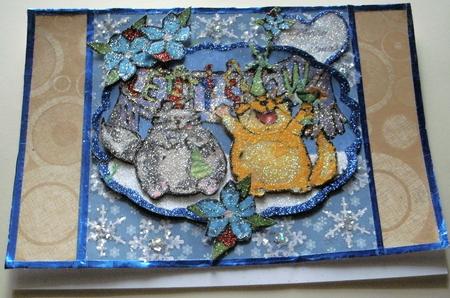 Cool Cat Let It Snow, Christmas Mini Kit by Redonda Haddock