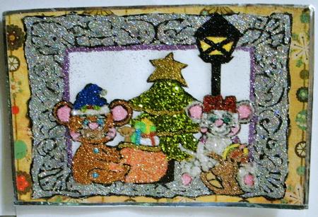 Christmas Mice Toppers by Redonda Haddock