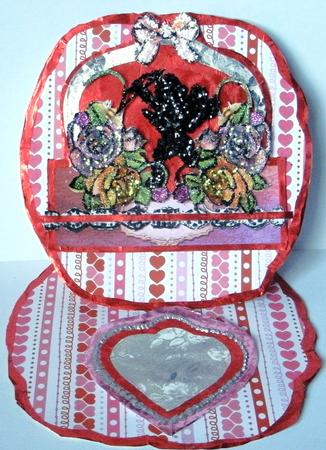 Silhouette Valentine Shaped Card Mini Kit by Redonda Haddock