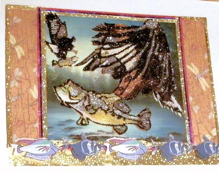 Fishing Eagles Quick and Easy Topper by Redonda Haddock
