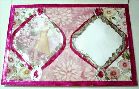 Roaring Twenties - Flapper Girl in the Pink Insert by Redonda Haddock