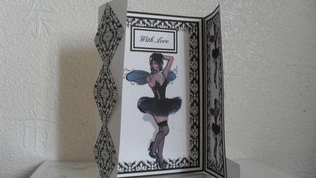 Gorgeous Goth Girl Gate Fold Card Kit by Renata Maranda