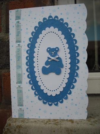 Layered Baby Card by Rhonda Minford