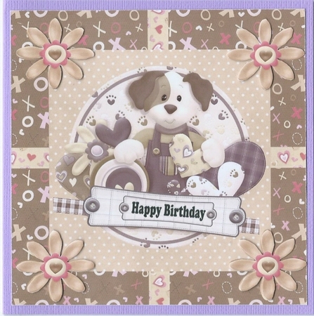 Cute Dog With Heart Card Front Featured Gallery Photo