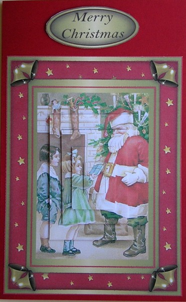 Vintage Santa with Kids Pyramid Topper 2 by Rhonda Young