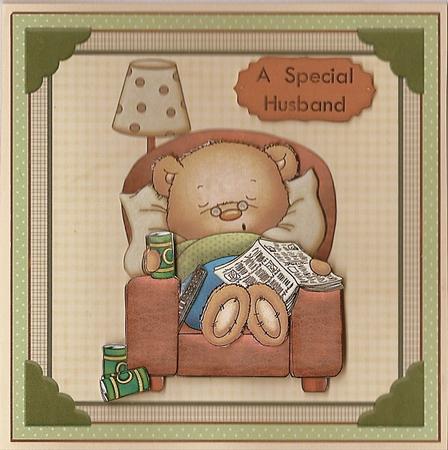 Slouch Couch Ted Topper & Decoupage Mini Kit by Rhonda Young