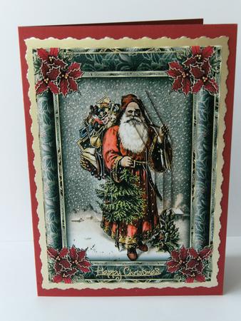 Christmas Santa Vintage by Rita Curtis