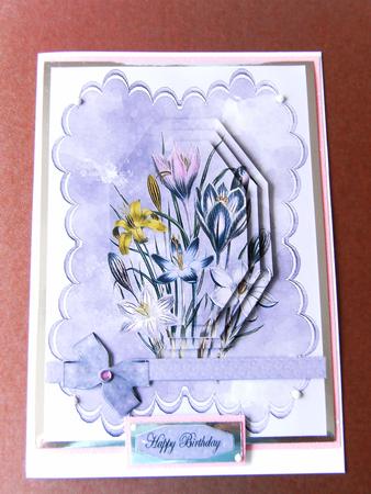 Lilac Flower Card by Rita Curtis