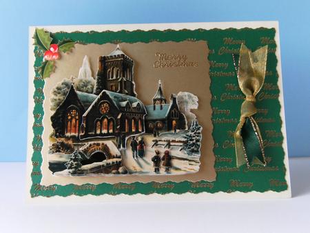 Christmas Mass Decoupage by Rita Curtis