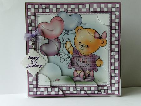 8 x 8 Rosie's Balloons Kit with Scalloped Corners by Rita Curtis
