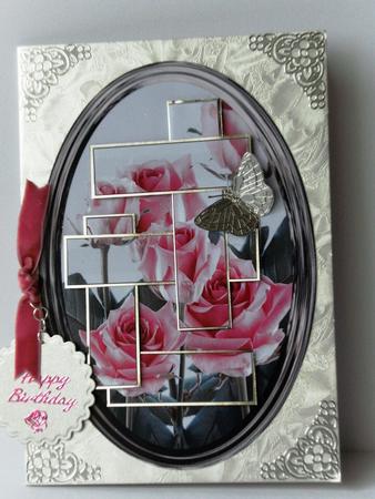 Intertwined Pyramid Sweet Lilac Roses by Rita Curtis
