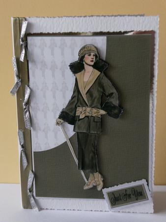 Fashion Lady in Brown by Rita Curtis