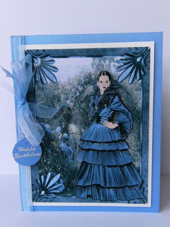 Lady with Hydrangeas by Rita Curtis
