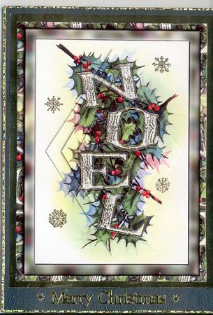 Noel Card Front - Diamond Pyramid by Mrs K Lynn