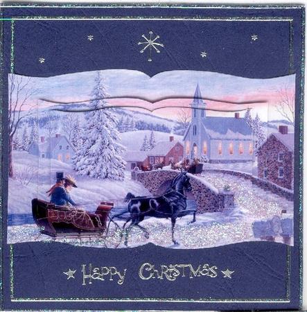 Christmas Snow Horse and Cart Tunnel Book Sheet by Mrs K Lynn