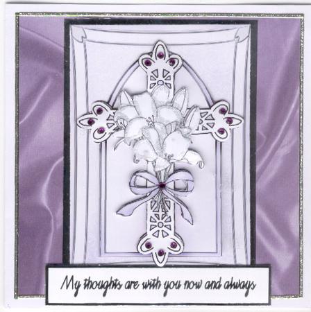 A4 When Words Fail Lilac Decoupage Kit by Mrs K Lynn