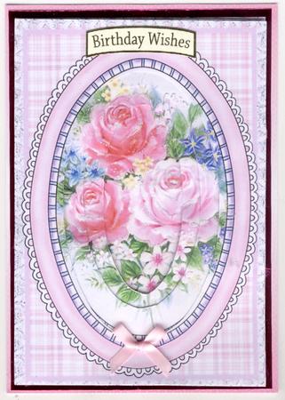 A4 Oval Roses Tunnel Kit by Mrs K Lynn