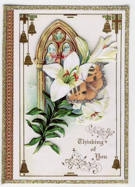 Thinking of You Lilies in Church by Mrs K Lynn