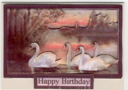 Swans on a Lake Tunnel Sheet by Mrs K Lynn