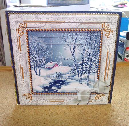 Blue Winter Walk 8inch Square Tunnel Kit by Mrs K Lynn
